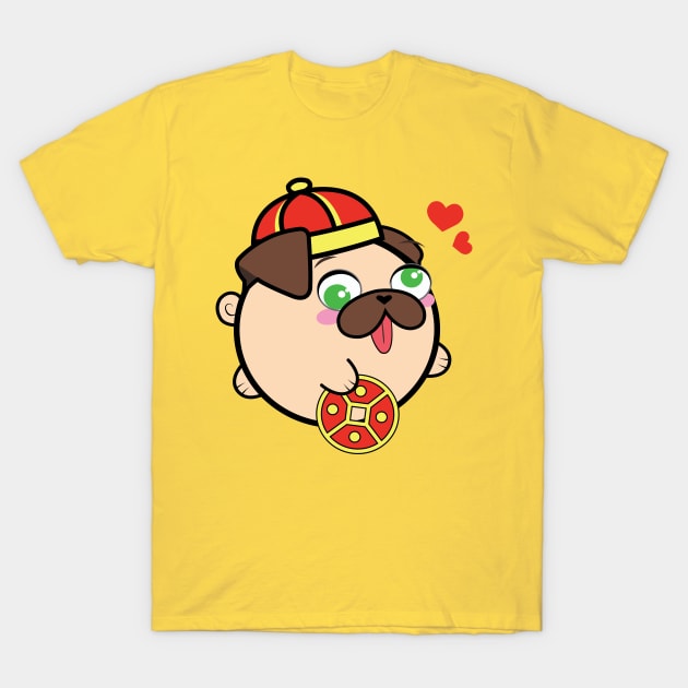 Doopy the Pug Puppy - Chinese New Year T-Shirt by Poopy_And_Doopy